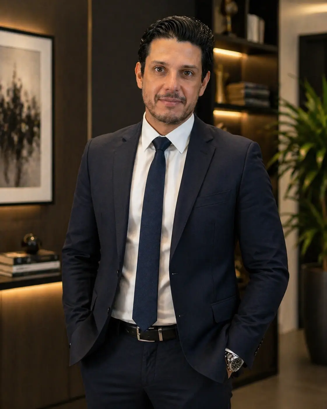Diego Ciatos em ambiente profissional